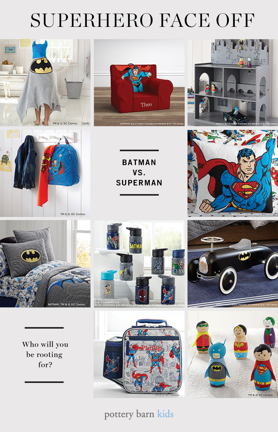 Batman Superman Bedding Toys For Kids